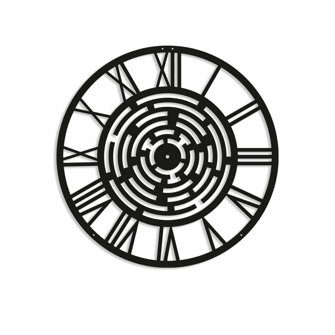 NR Dizayn | Decorative Metal Wall Clock - TryAladdin