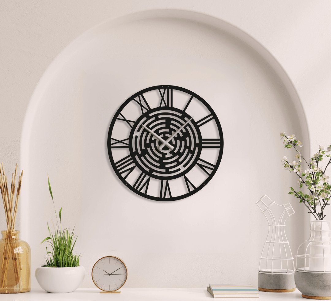 NR Dizayn | Decorative Metal Wall Clock - TryAladdin