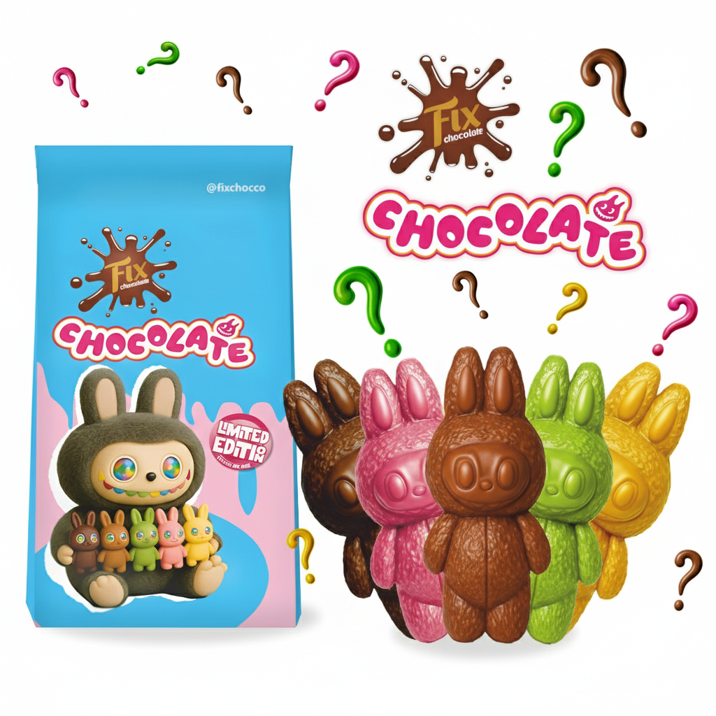 Fix Chocolate Limited Edition Collectible Mystery Bunny - Assorted (60g-80g)