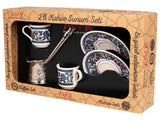 Acar | Turkish Coffee Set of Six - Tulip - Pied - White - TryAladdin