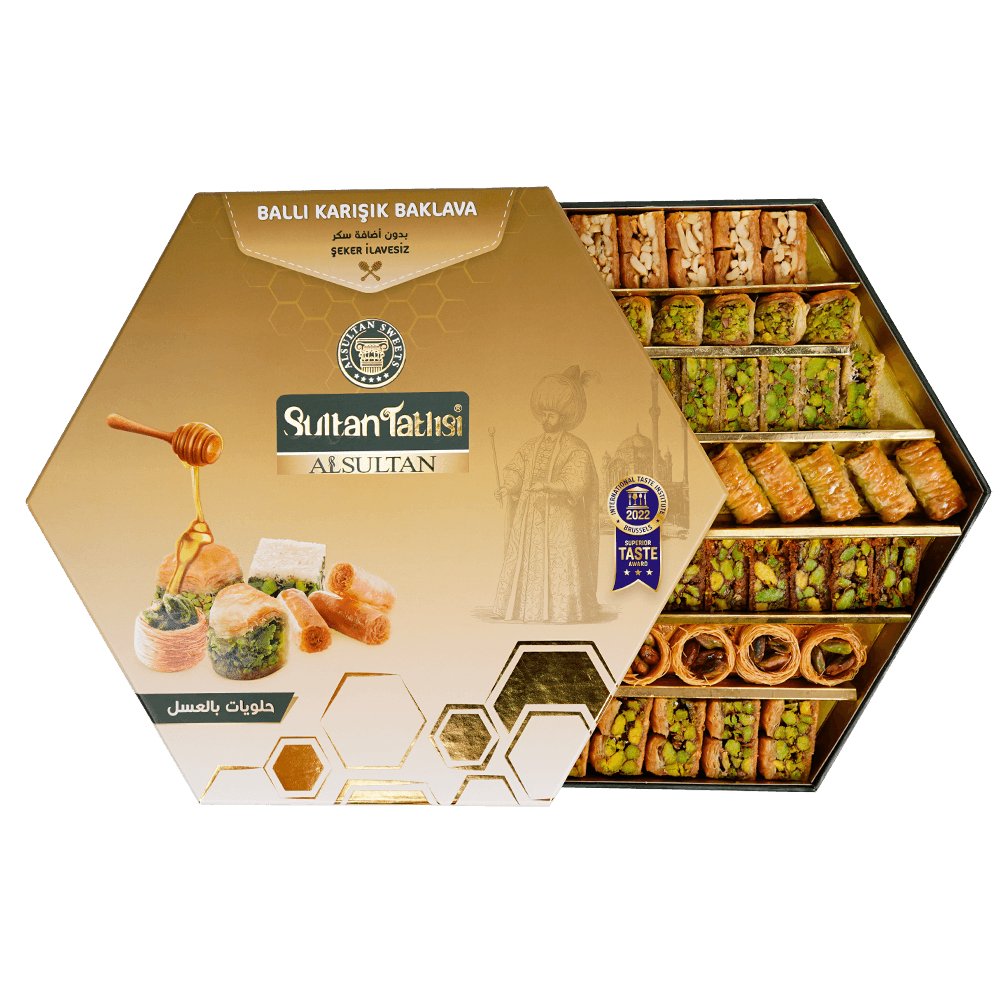 Alsultan | Assorted Baklava with Honey - TryAladdin