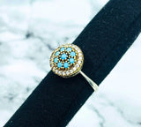 Istanbul Jewelry | Turquoise Ottoman Style Handmade Silver Ring - TryAladdin