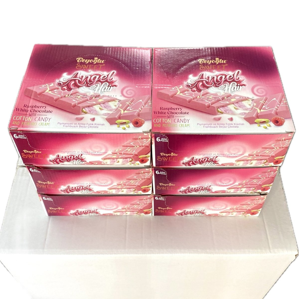 Beyoglu | Angel Hair Raspberry Chocolate with Cotton Candy and Pistachio Cream - TryAladdin