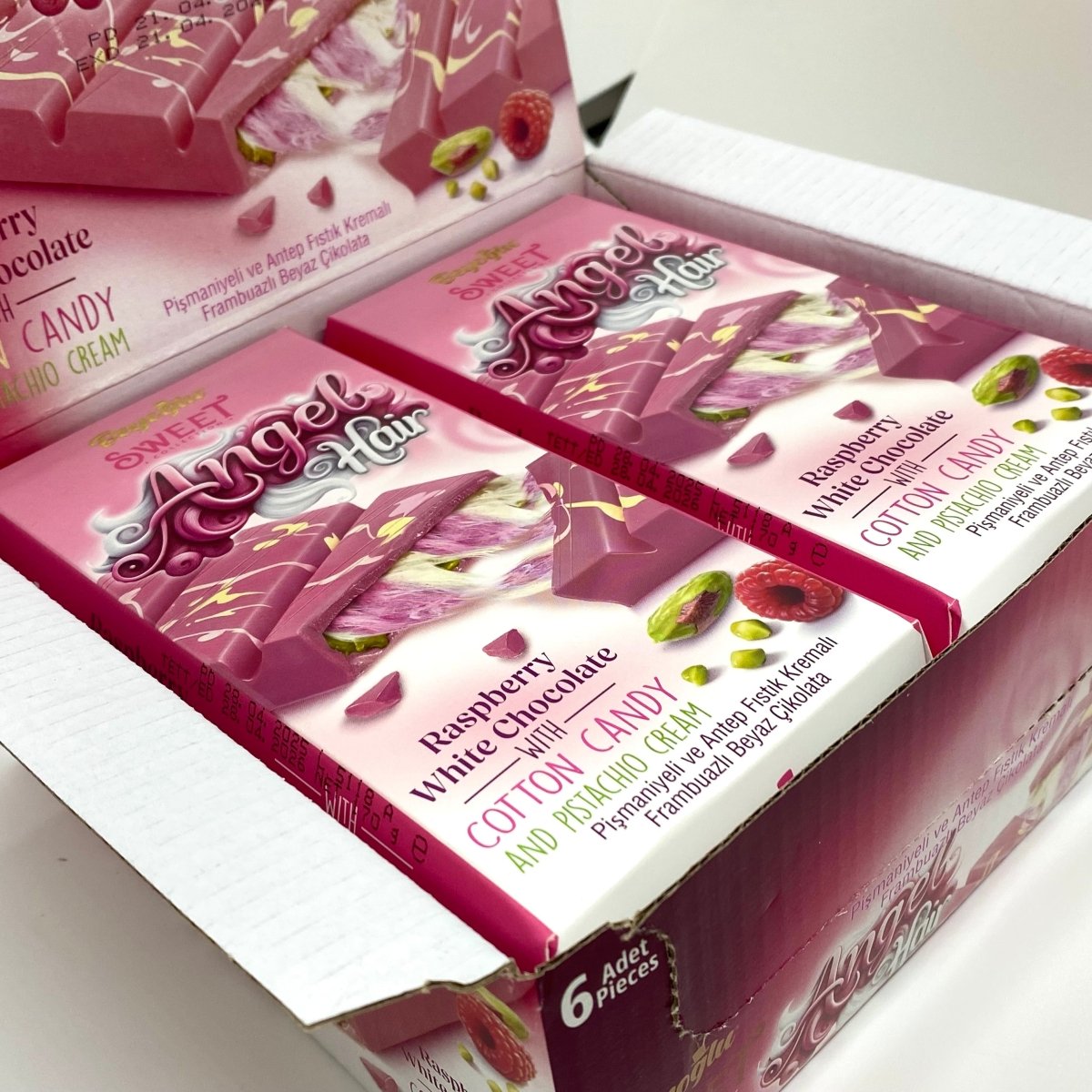 Beyoglu | Angel Hair Raspberry Chocolate with Cotton Candy and Pistachio Cream - TryAladdin
