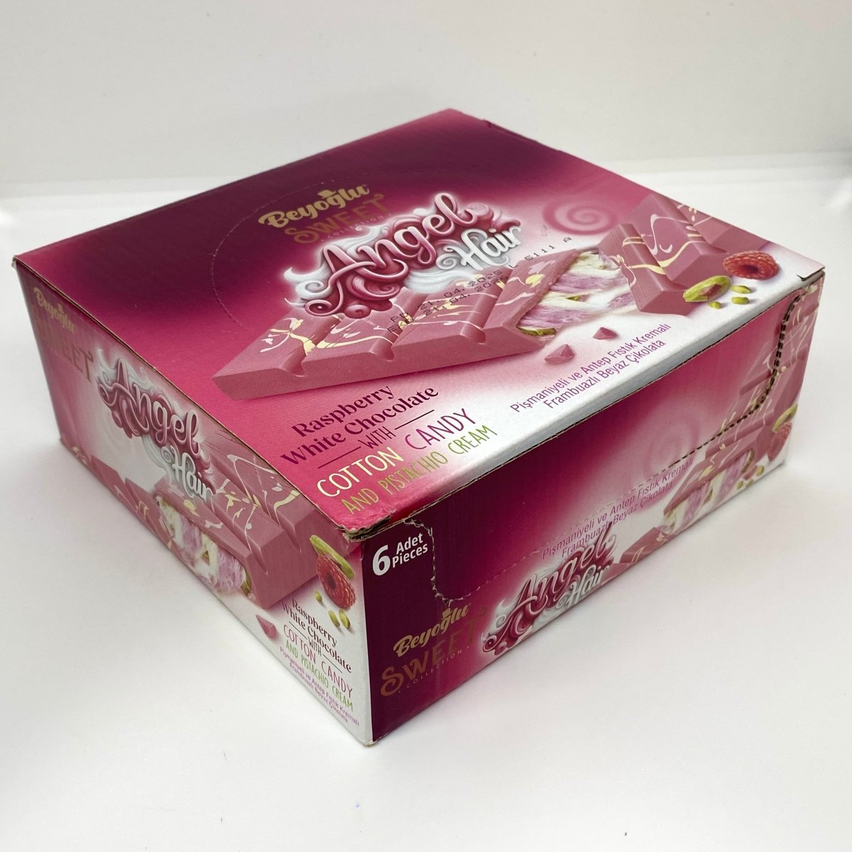 Beyoglu | Angel Hair Raspberry Chocolate with Cotton Candy and Pistachio Cream - TryAladdin