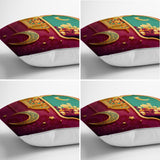 Crescent and Ramadan Lantern Specially Designed Digital Printed Runner and Cushion Pillow Cover Set - TryAladdin