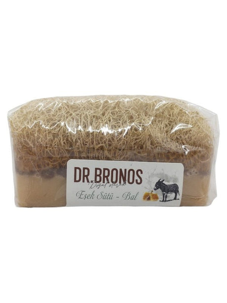 Dr. Bronos | Donkey Milk and Honey Soap with Natural Pumpkin Loofah - TryAladdin