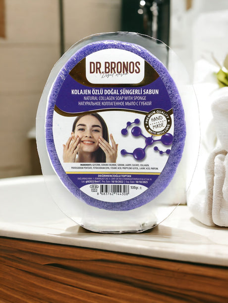 Dr. Bronos | Natural Collagen Soap with Sponge - TryAladdin