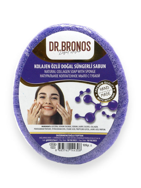 Dr. Bronos | Natural Collagen Soap with Sponge - TryAladdin