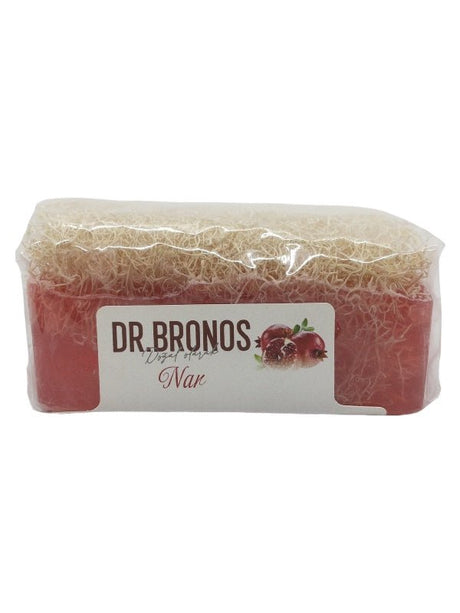 Dr. Bronos | Pomegranate Soap with Natural Pumpkin Loofah - TryAladdin