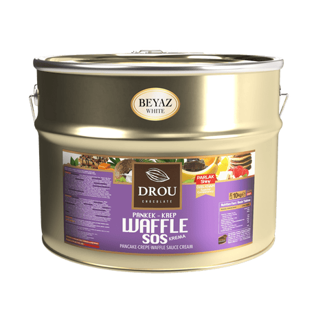 Drou White Chocolate Sauce for Waffle, Crepe & Pancake (10kg) - TryAladdin