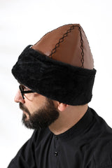 Ertugrul Brown Hat - Bork Hat - Black Color - TryAladdin