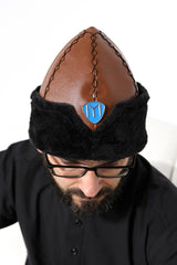 Ertugrul Brown Hat - Bork Hat - Black Color - TryAladdin