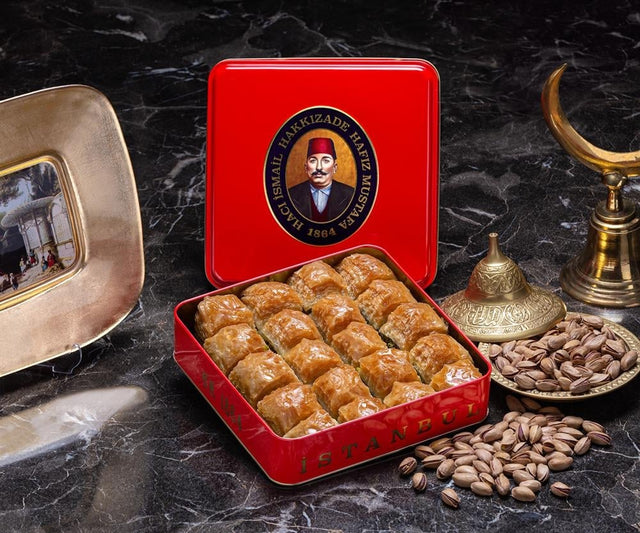 Hafiz Mustafa | Pistachio Dry Baklava (Small Box) - TryAladdin