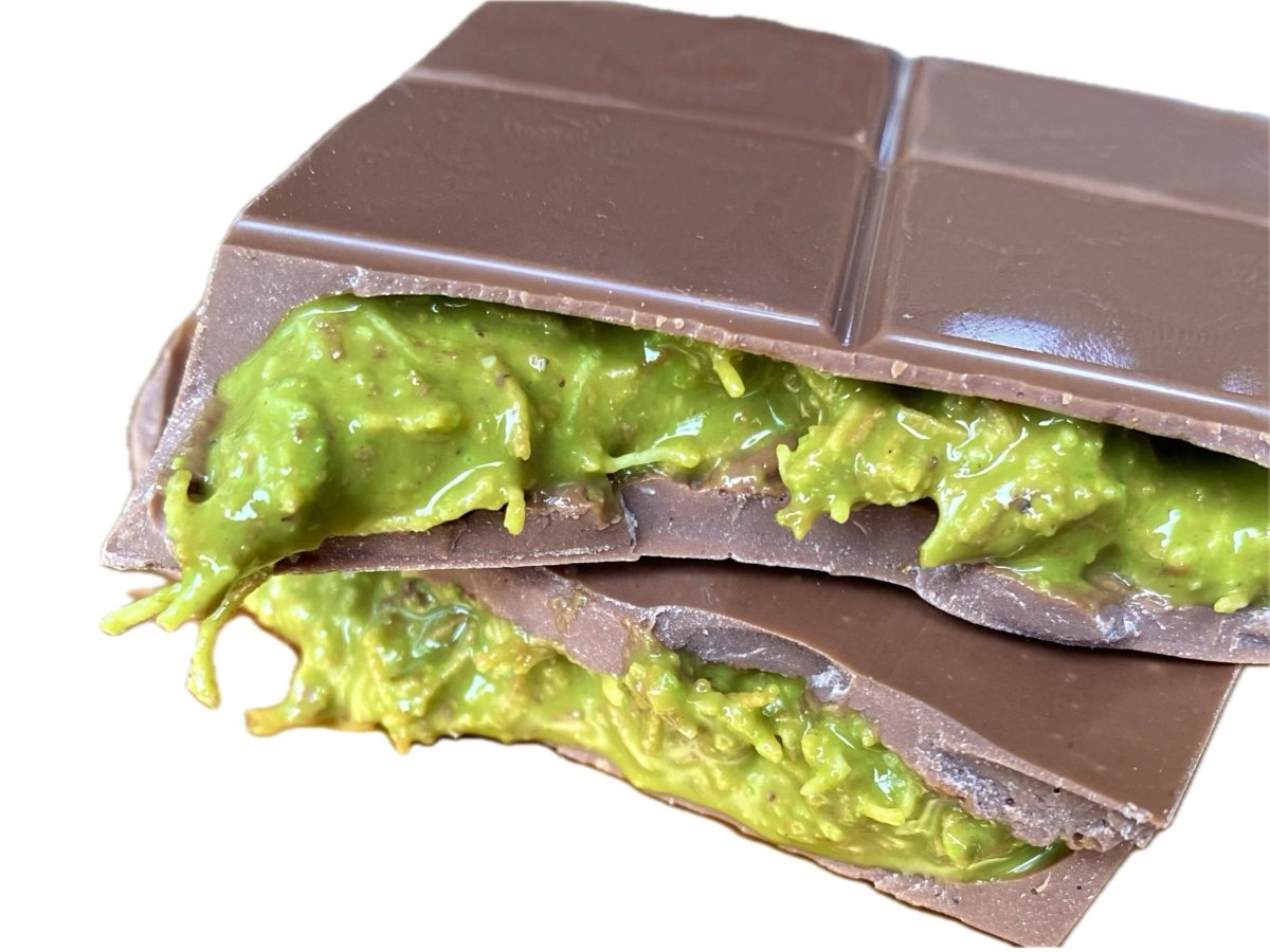 Handmade Dubai Chocolate with Pistachio, Kadayif & Tahini - Low Sugar Gourmet Treat - TryAladdin