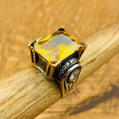 Handmade Women's Citrine Ring - TryAladdin