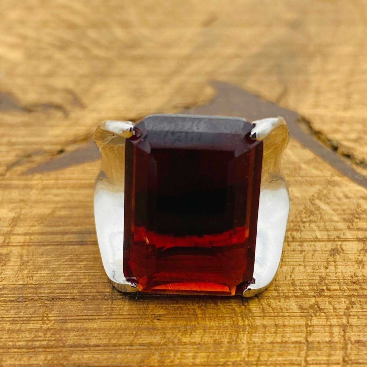 Handmade WoMen's Red Ruby Ring - TryAladdin