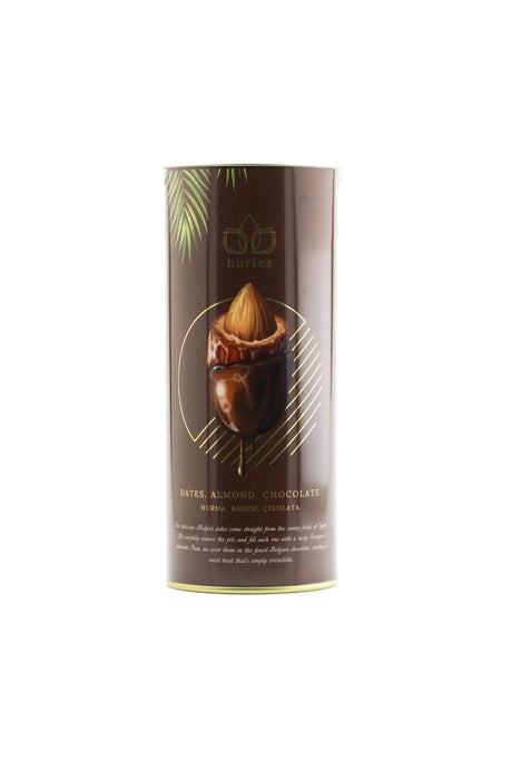 Huries Premium Almond - Stuffed Milk Chocolate Dates - 200g Tube - TryAladdin