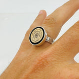 Islamic Design Men's Silver Ring - TryAladdin