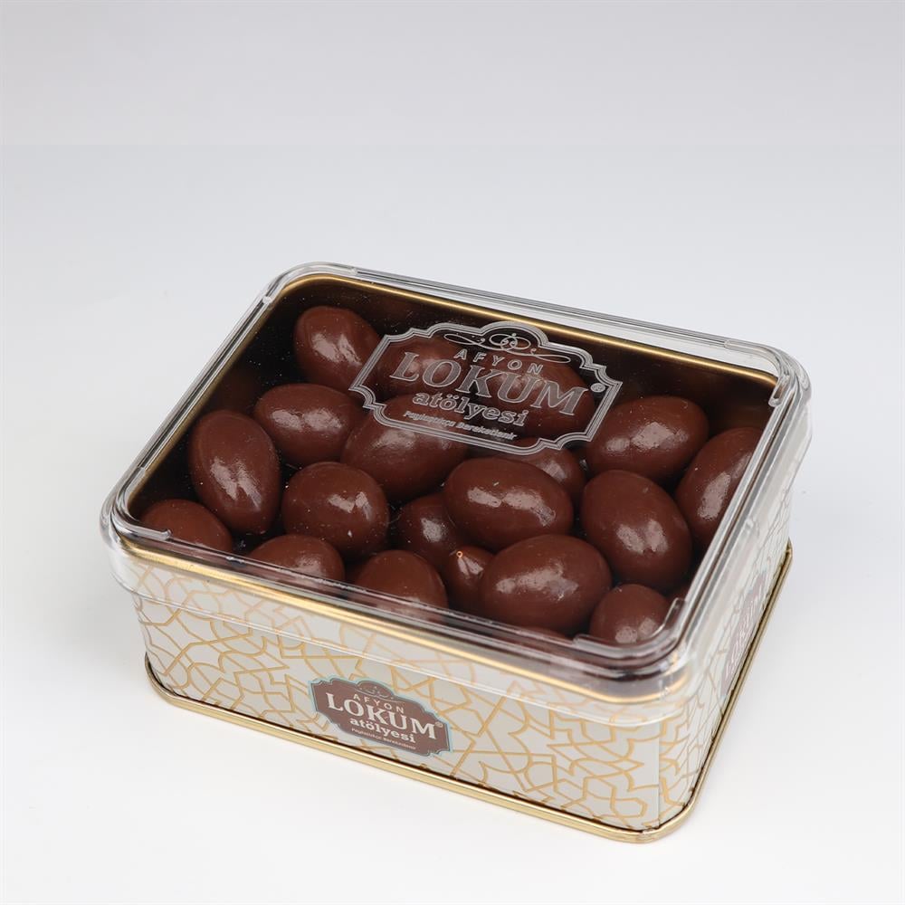 Lokum Atolyesi | Almond Chocolate Dragees in Metal Box - TryAladdin