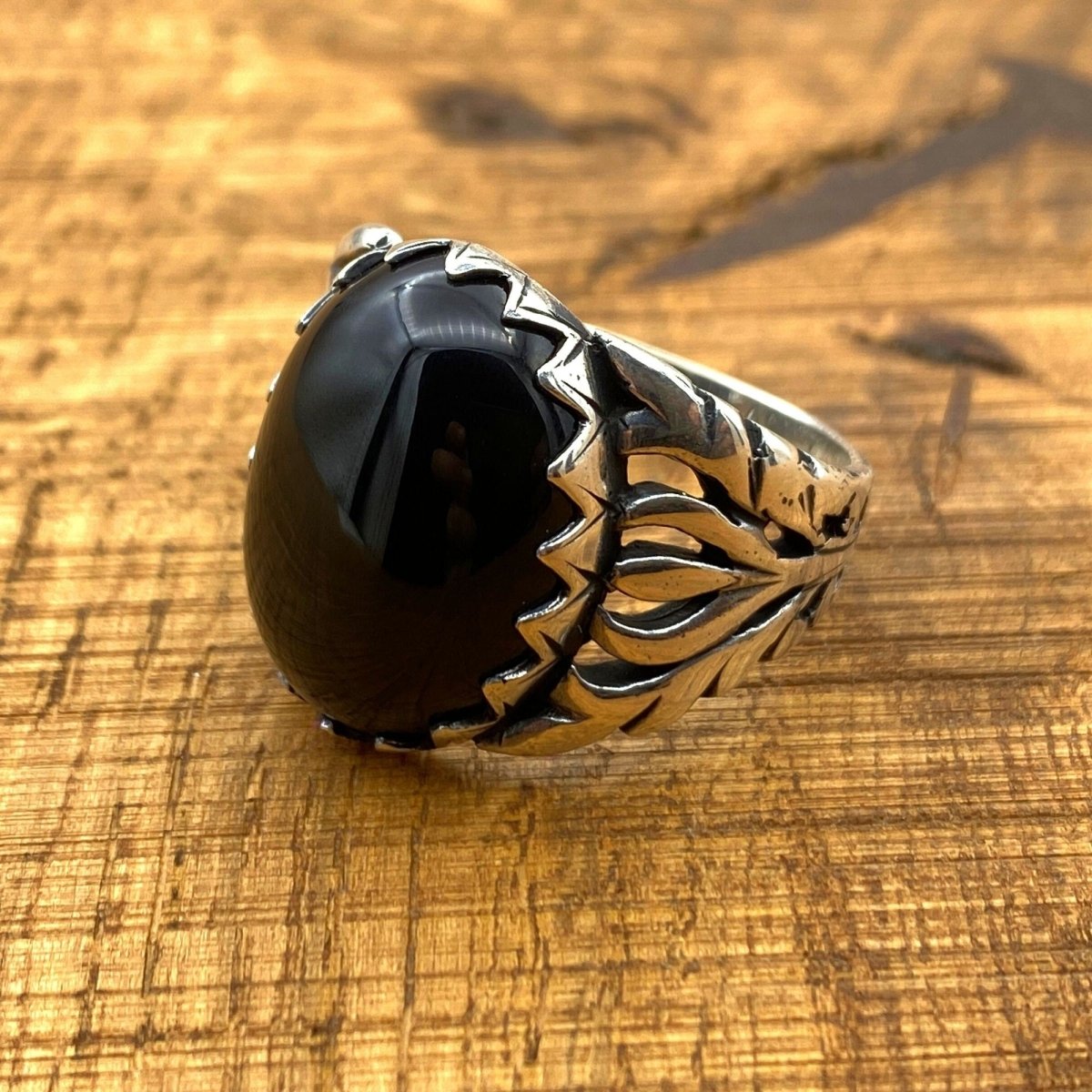 Men's Black Onyx Ring - TryAladdin