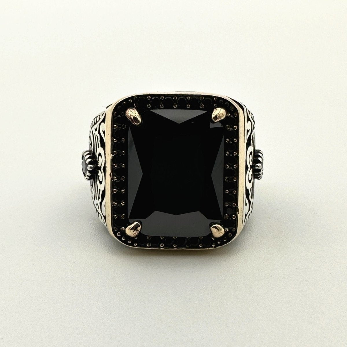 Men's Black Onyx Stone Ring - TryAladdin