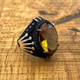 Men's Zultanite Color Changing Stone Silver Ring - TryAladdin