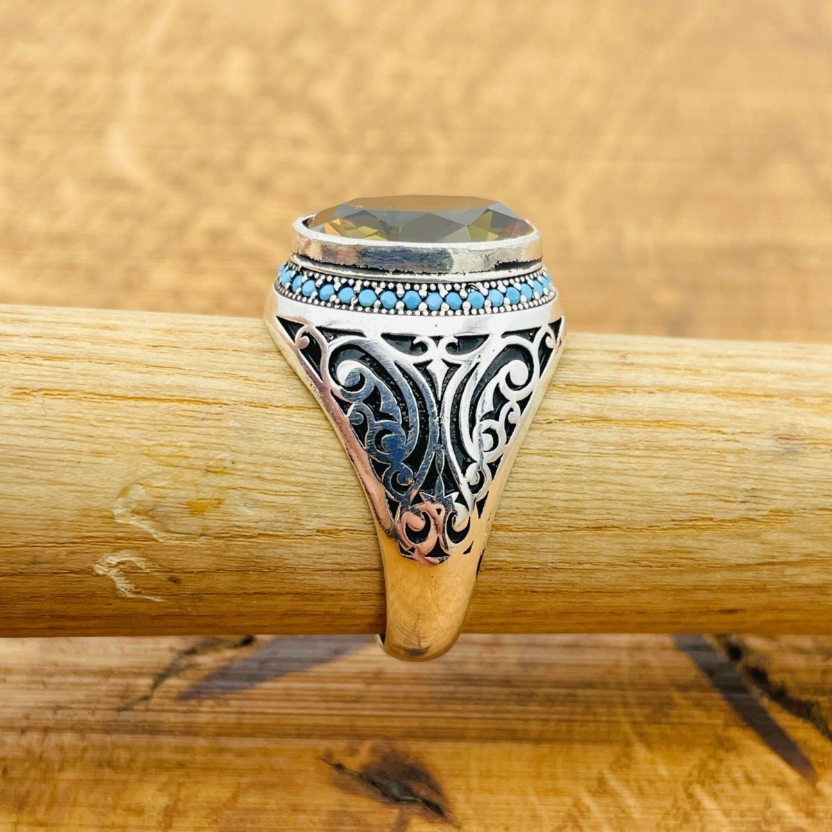 Multi Color Zultanite Stone Men's Ring - TryAladdin