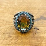 Multi - Color Zultanite Stone Men's Ring - TryAladdin