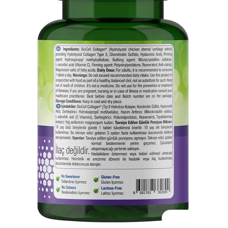 Nature's Supreme BioCell Collagen Hyaluronic Acid 30 Tablets - TryAladdin