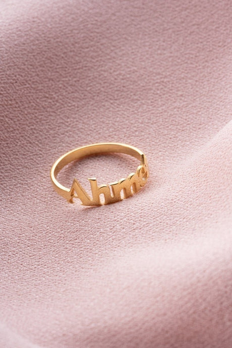 Nereze | Personalized Name Adjustable Size Ring - TryAladdin