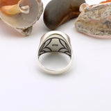 Onyx Men's Silver Ring - TryAladdin