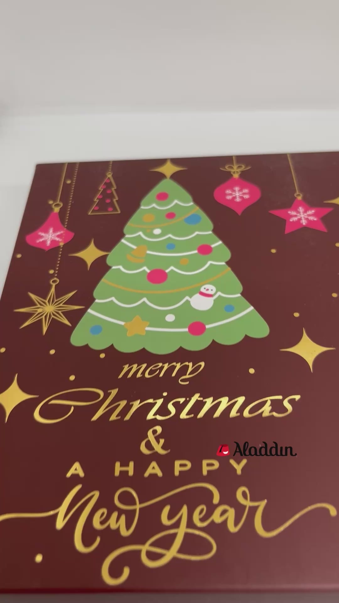 Ema Chocolate Milk and White Chocolate Truffles with Strawberry Filled- Merry Christmas Box - 250g