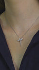 Taki | Silver Plated Zircon Stone Fairy Model Angel Necklace