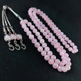 Selderesi | Pink Quartz Natural Stone 99 Beads Prayer Tasbih 8mm - TryAladdin