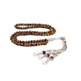 Selderesi | Tiger's Eye Natural Stone 99 Beads Prayer Tasbih 6mm - TryAladdin