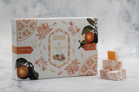 Sukru Efendi 1935 | Turkish Delight Rectangular Box Orange Flavored - TryAladdin