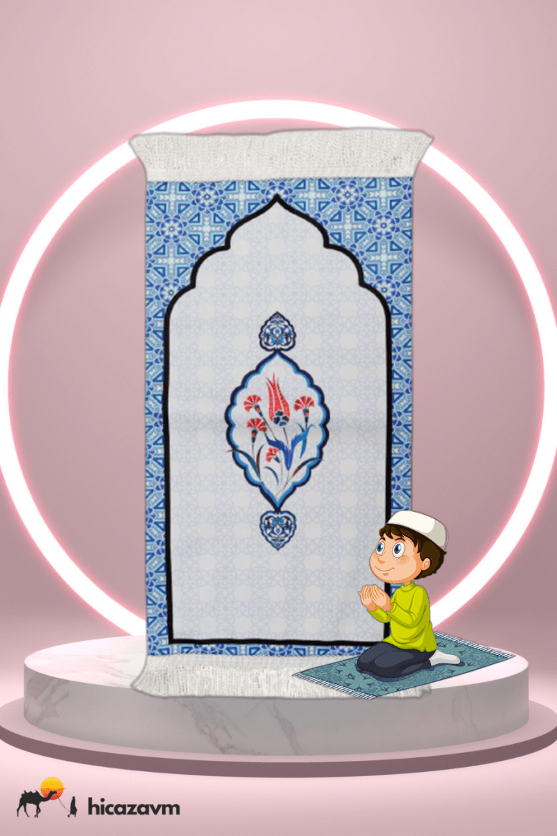 Tulip Design Children's Prayer Rug - TryAladdin