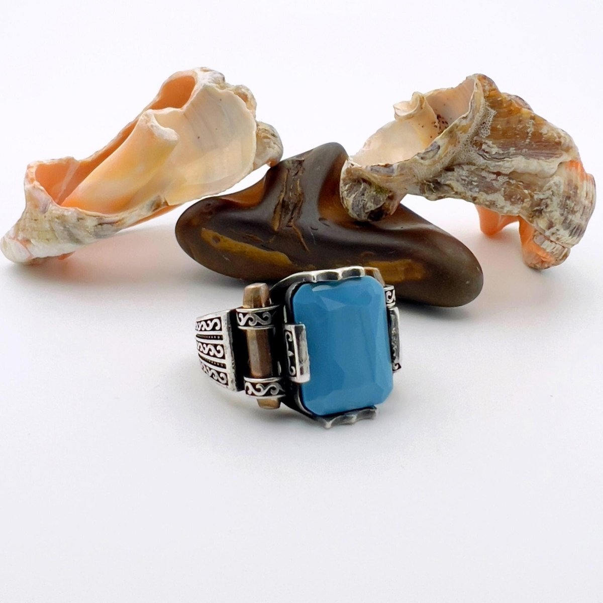 Turquoise Men's Ring - TryAladdin