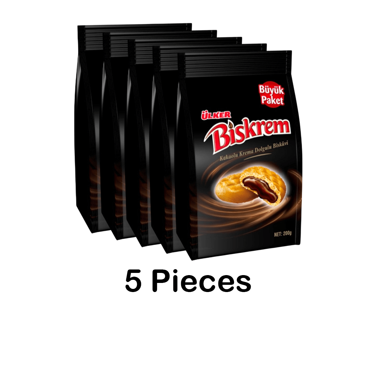 Ulker | Biskrem Cookies with Chocolate L Bag - TryAladdin