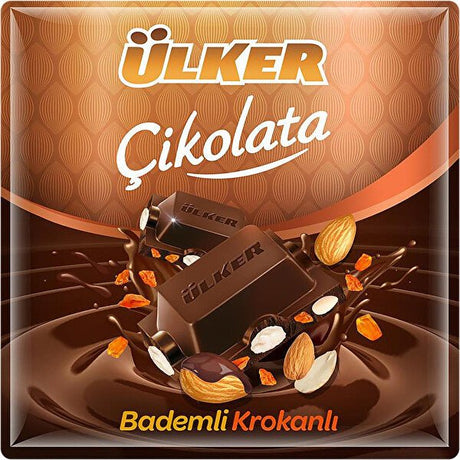 Ulker | Square Chocolate with Honey and Alomond Croquants - TryAladdin