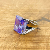 Women's Amethyst Stacking Ring - TryAladdin