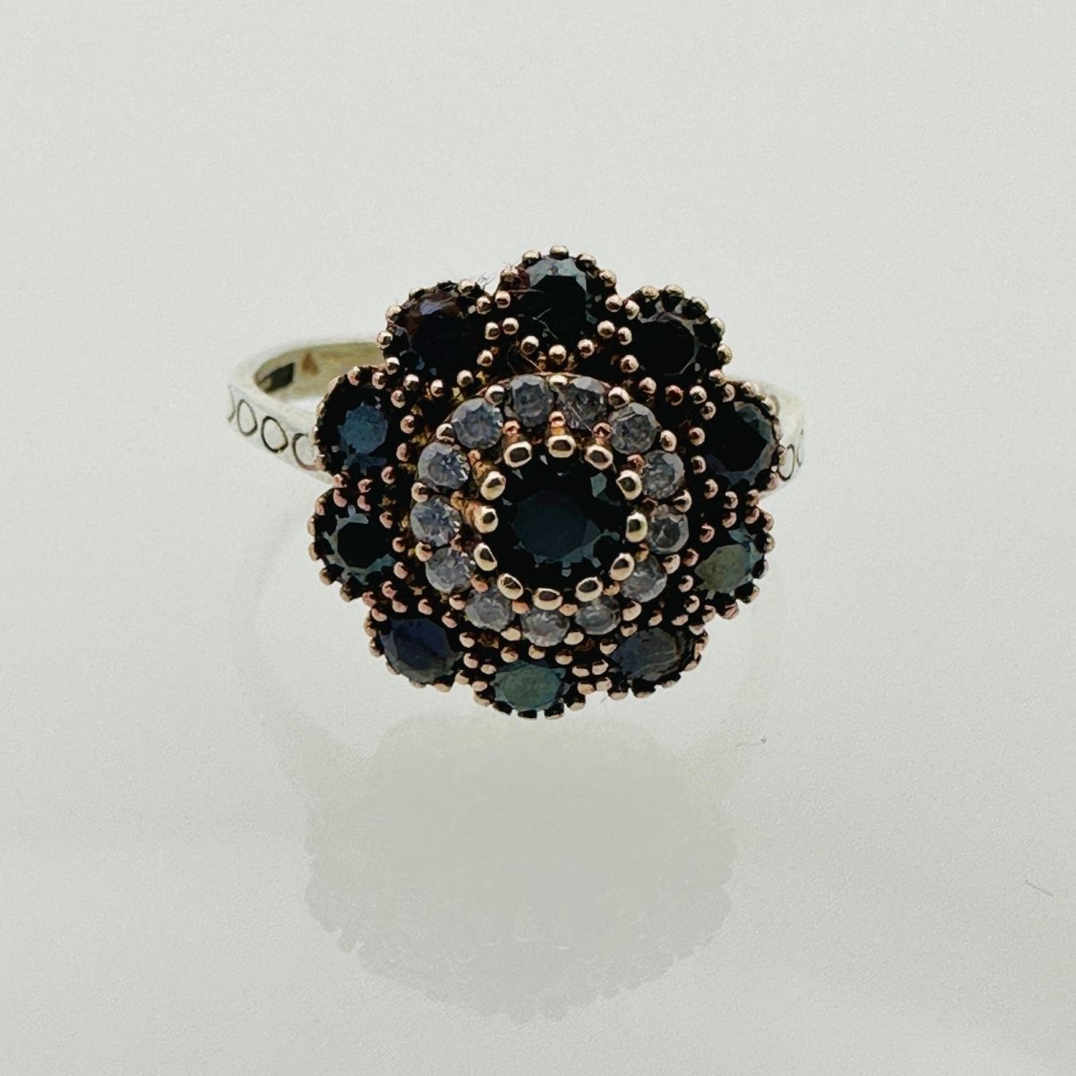 Women's Black Onyx 925 Sterling Silver Ring - TryAladdin