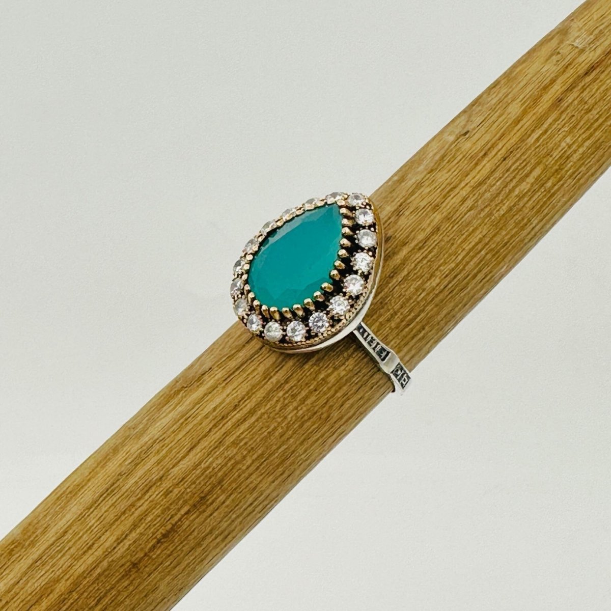 Women's Blue Turquoise Heart Ring - TryAladdin