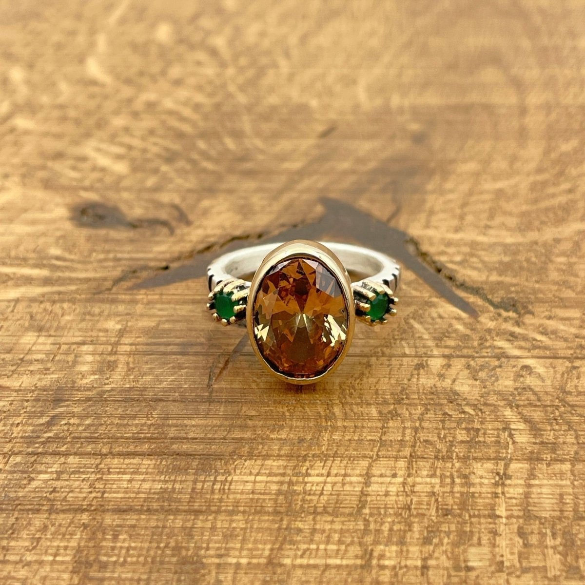 Women's Citrine Stone Ring - TryAladdin