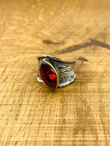 Women's Ruby Silver Ring - TryAladdin