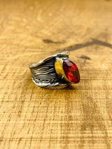 Women's Ruby Silver Ring - TryAladdin