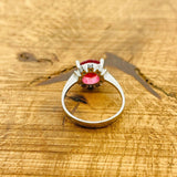 Women's Ruby Silver Ring - TryAladdin