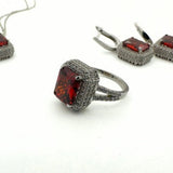 Women's Ruby Silver Set - TryAladdin