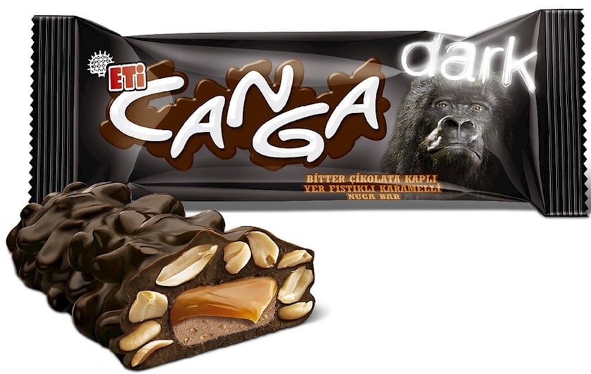 Eti Canga Dark Chocolate Peanut Caramel Bar - 4pcs - TryAladdin